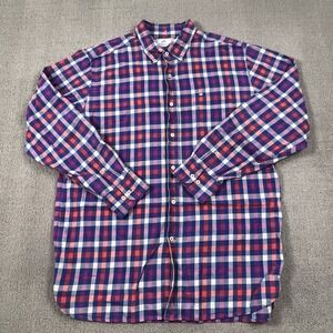 Southern Tide Shirt Adult Large Check Button Up Long Sleeve Casual Preppy Men's